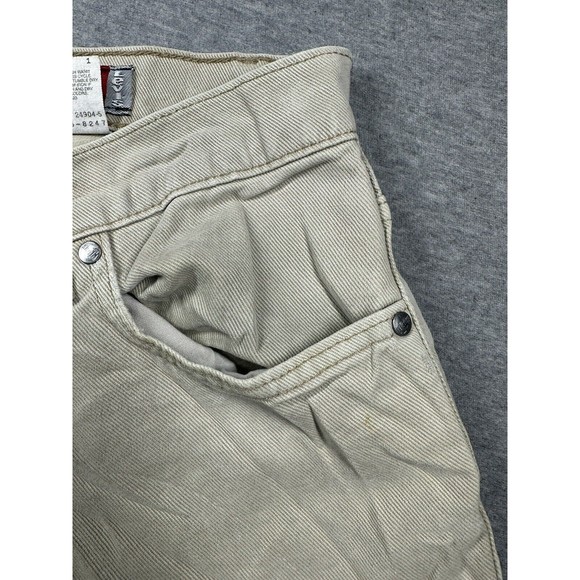 Vtg 90s Levis Silvertab Jeans 30x30 Tan Loose Fit Made in USA - Picture 9 of 15